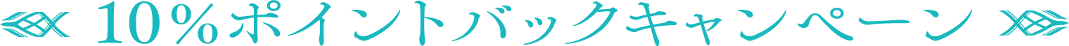 10%ポイントバックキャンペーン